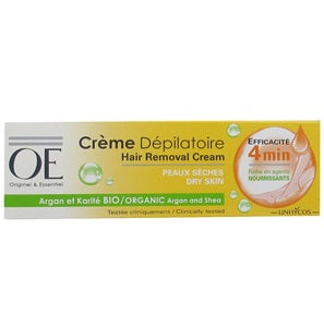 OE Hair Removal Cream With Organic Argan & Shea For Dry Skin 100 ml