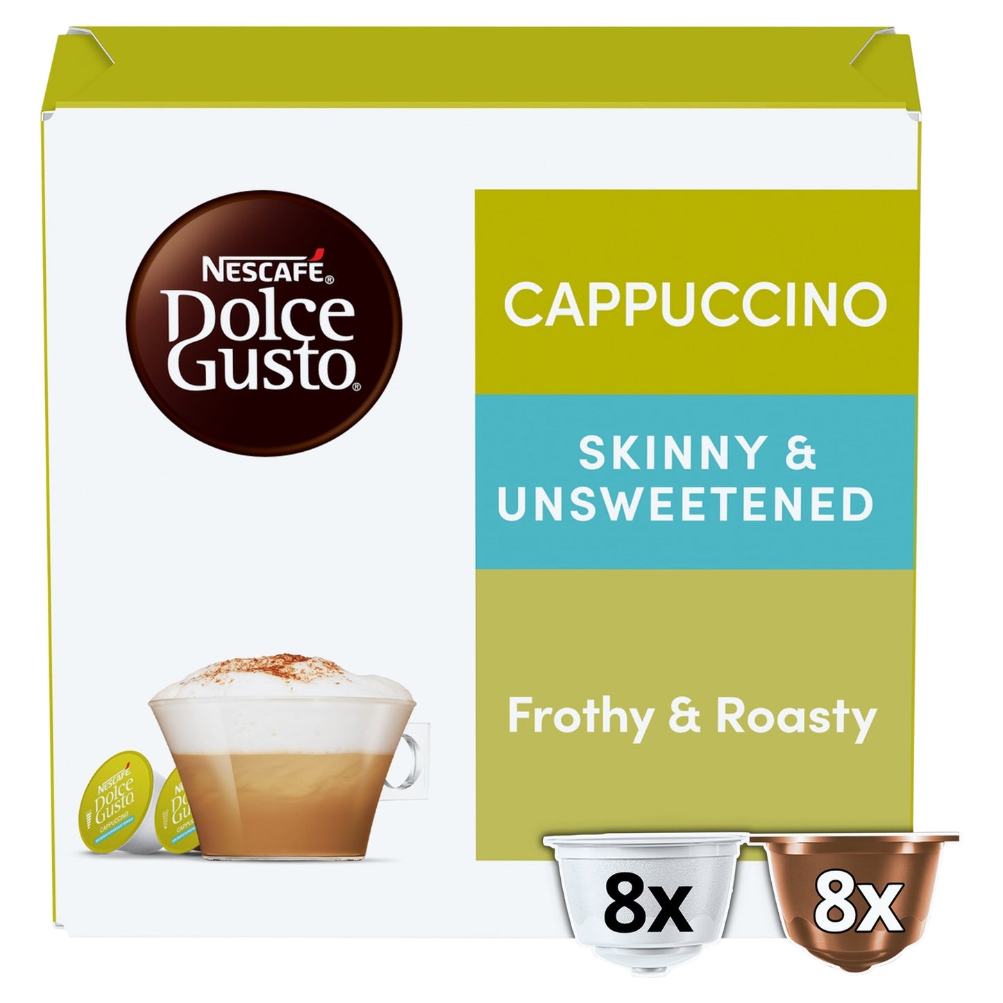 Nescafe Dolce Gusto Cappuccino Skinny Coffee Pods x 16 160 g