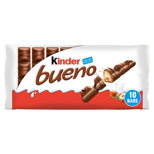 Kinder Bueno Milk & Hazelnut Chocolate Bars Multi-Pack 5 x 43 g