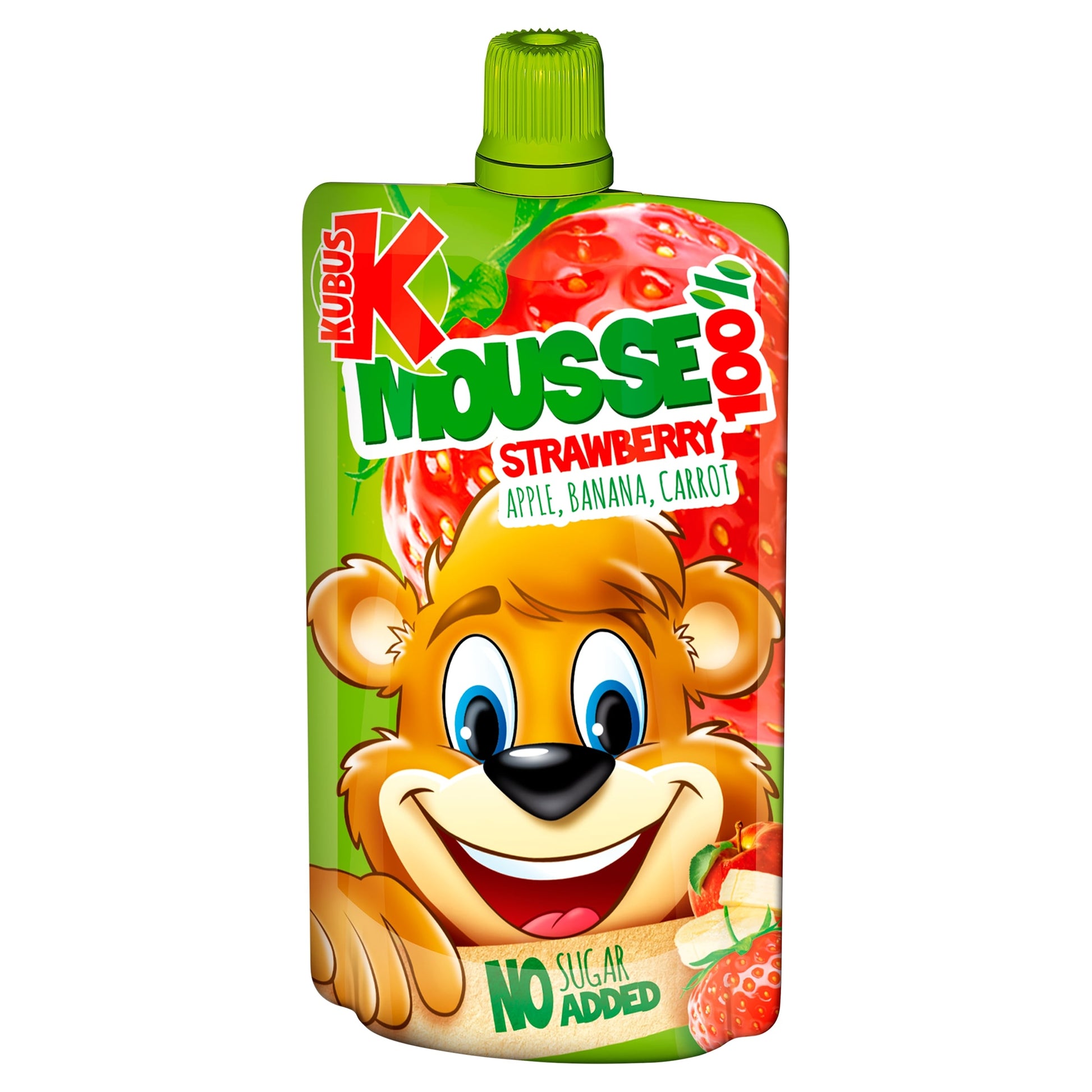 Kubus Strawberry Apple Banana Carrot Mousse 100 g