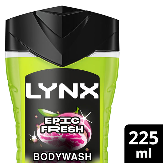 Lynx 3 in 1 Epic Fresh Body Face Hair Wash 225 ml