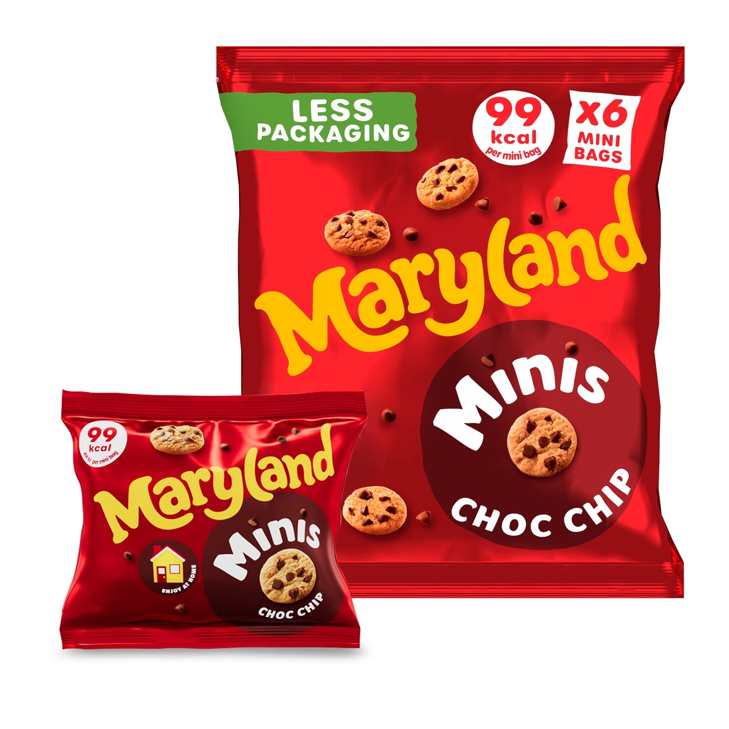 Maryland Minis Cookies Choc Chip 6 Mini Bags 118.8 g