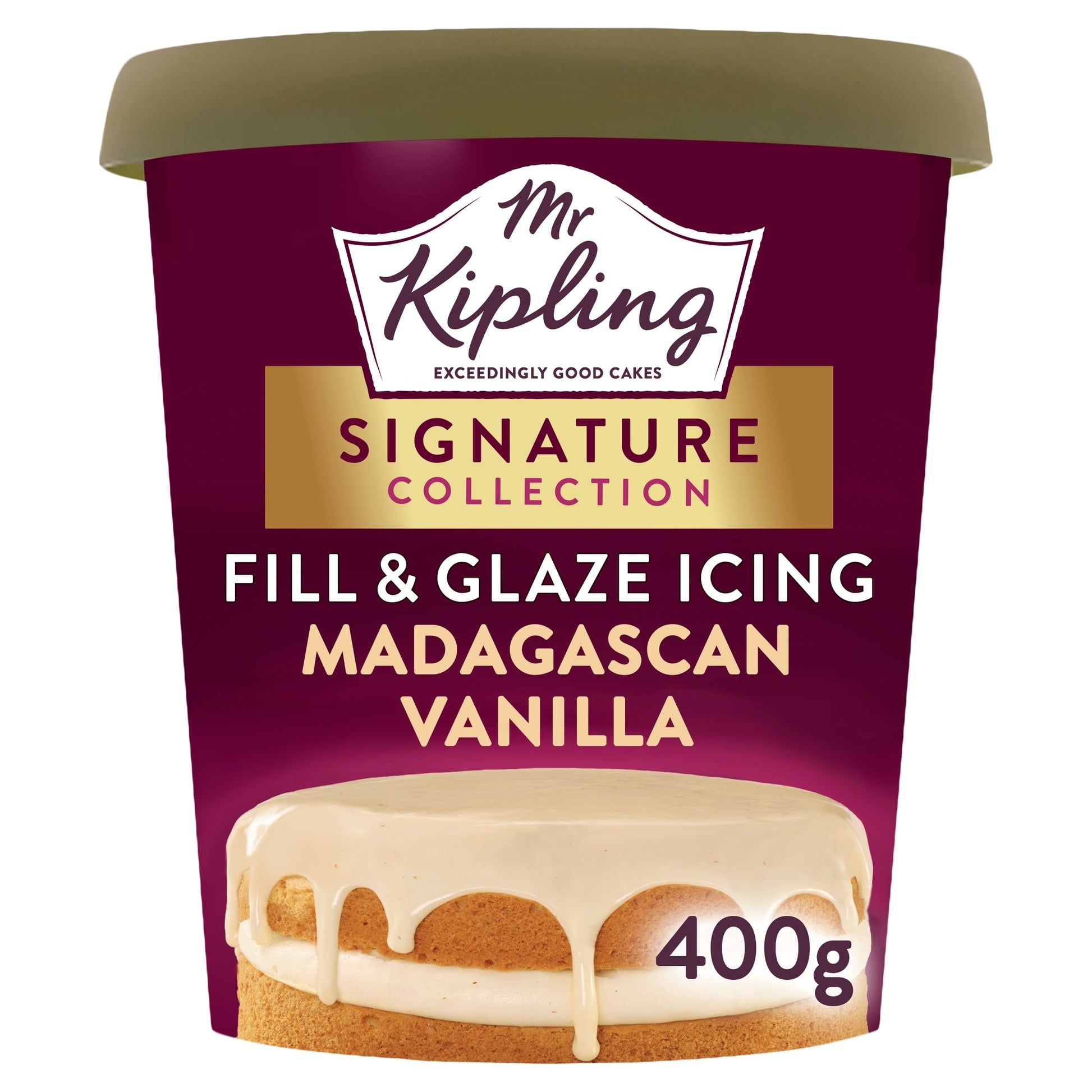 Mr Kipling Signature Madagascan Vanilla Fill & Glaze Icing 400 g
