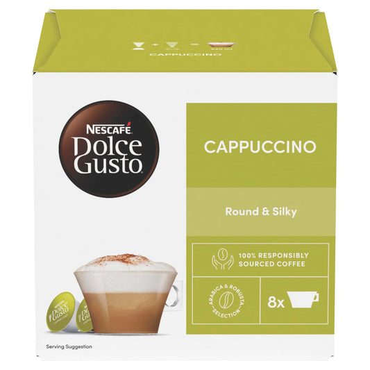 Nescafe Dolce Gusto Cappuccino Coffee Pods x 16 186.4 g
