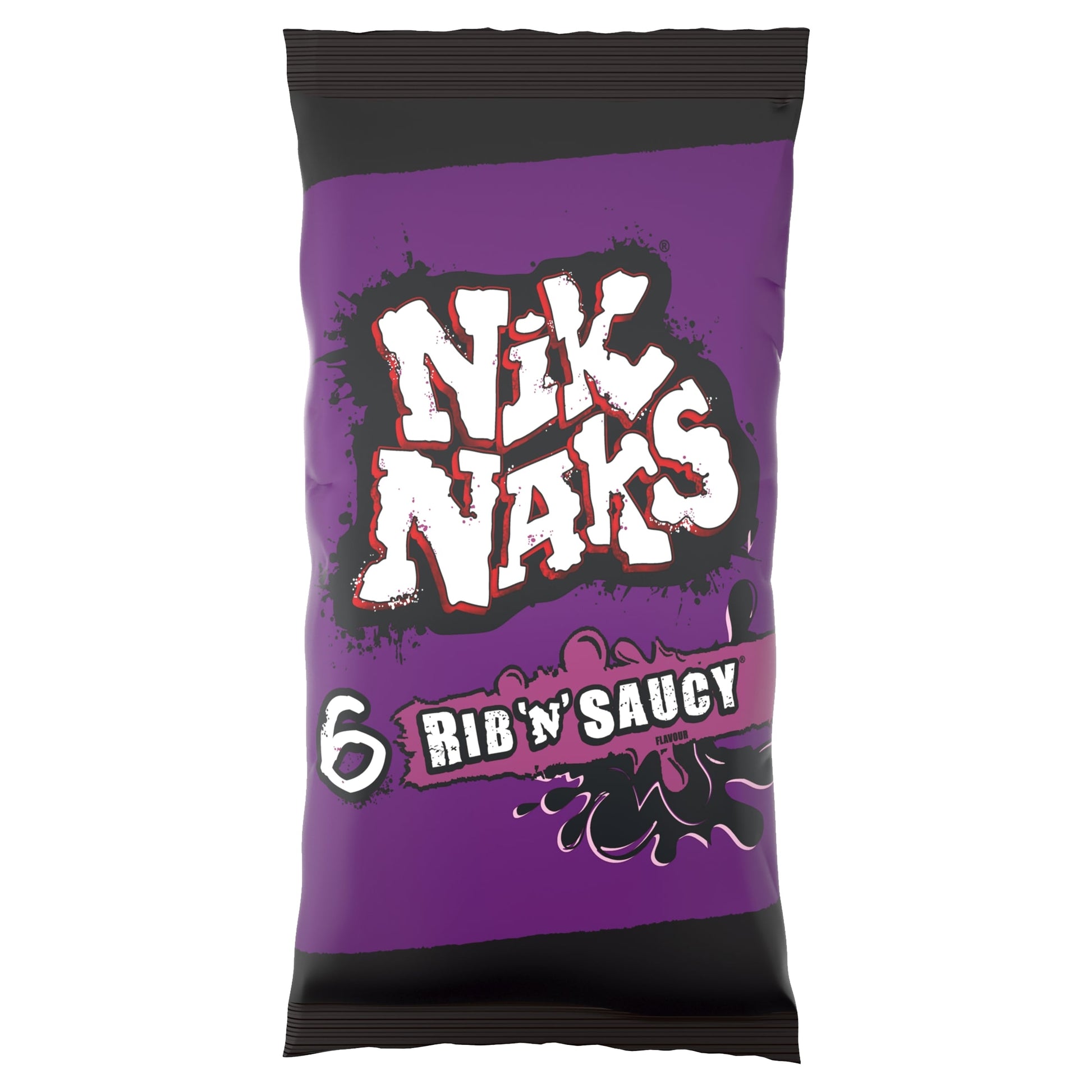 Nik Naks Rib 'N' Saucy Multi-Pack Crisps 6 x 20 g