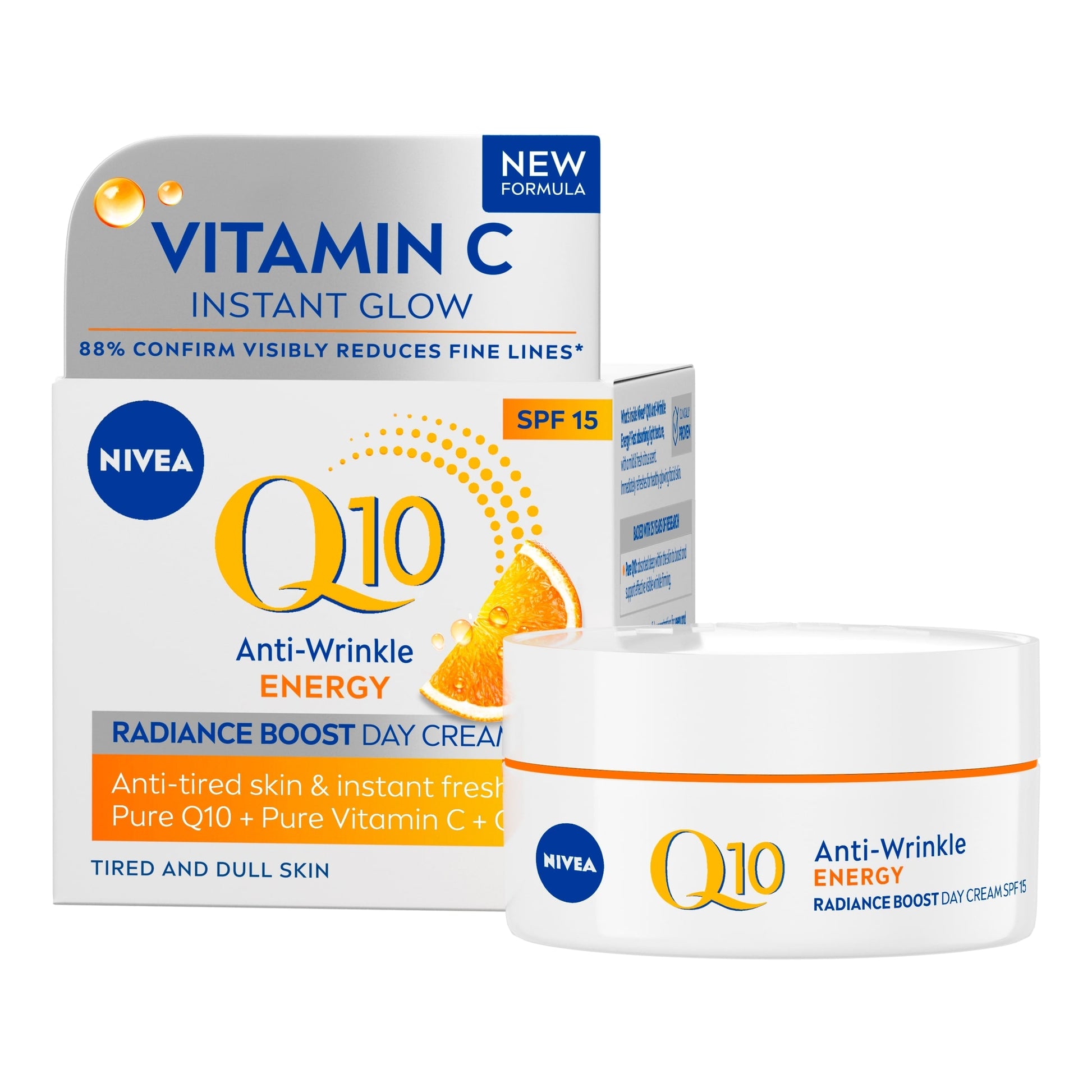 Nivea Q10 Energy Day Cream Moisturiser SPF 15 50 ml