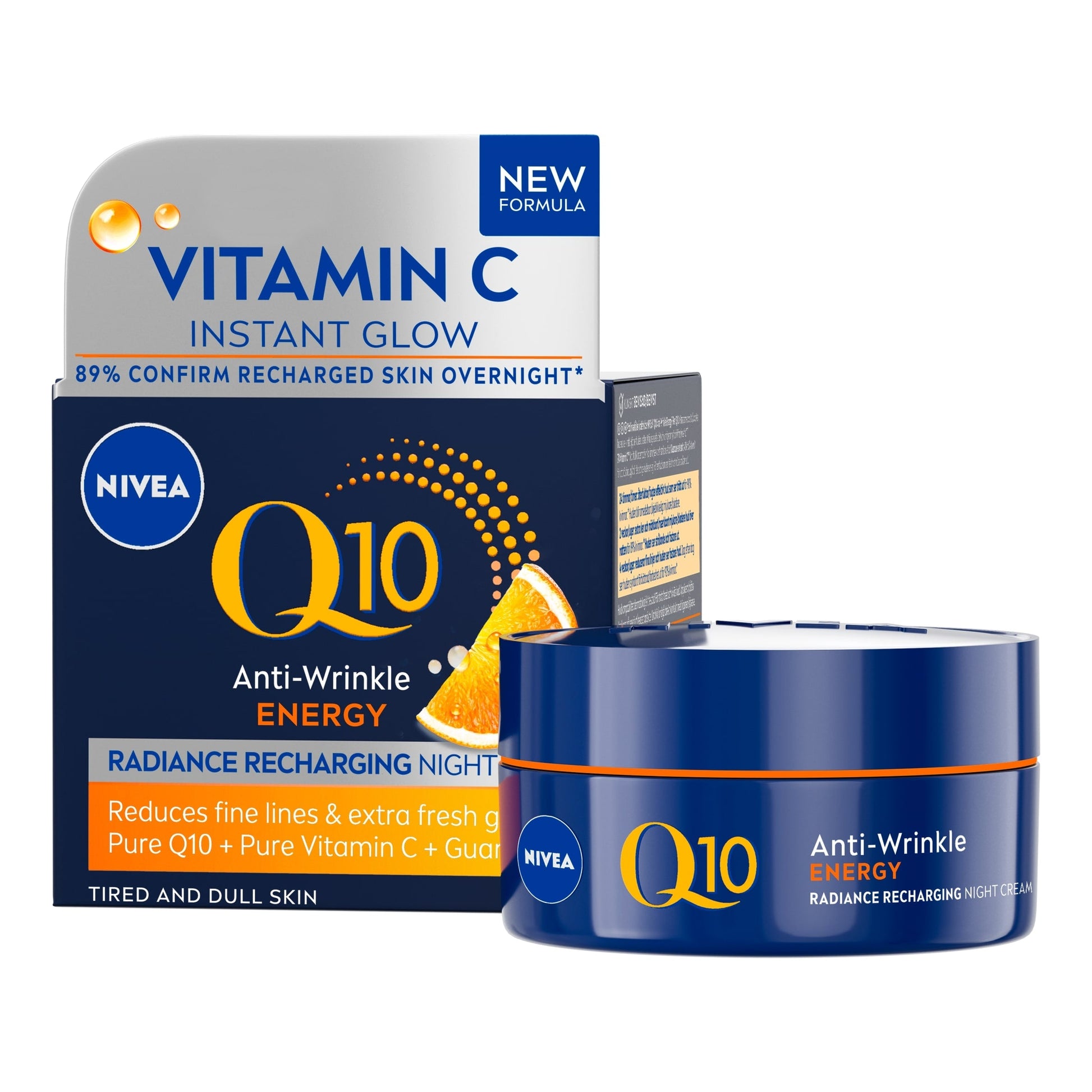 Nivea Q10 Energy Recharging Night Cream Moisturiser 50 ml