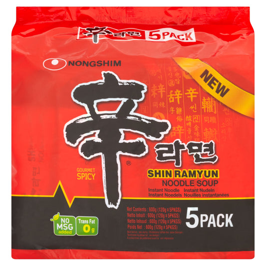 Nongshim Shin Ramyun Multi-Pack 120 g x 5