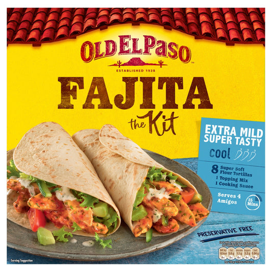 Old El Paso Extra Mild Fajita Dinner Kit 476 g